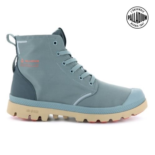 Palladium Pampa Lite+ Recycle WP+ Men's Boots Titanium | UK T178-ECW